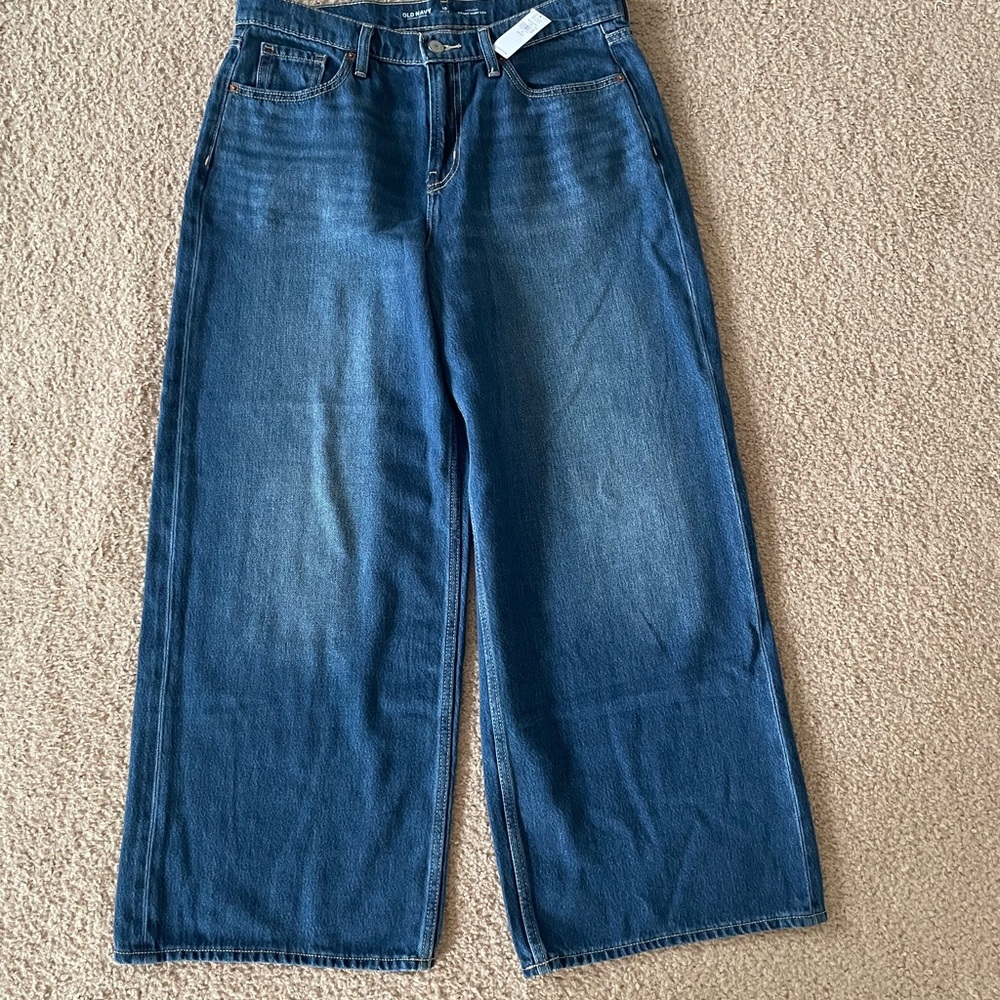 Old Navy High Waisted Baggy Wide Leg Jeans